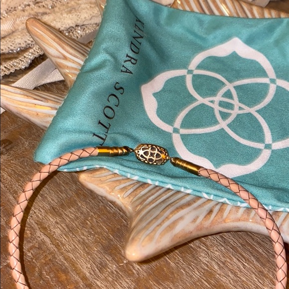 Kendra Scott Cooper braided leather choker *RARE* - Picture 4 of 7